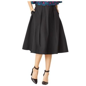 Kate Spade Saturday Black Deep Pleat Skirt / NWT